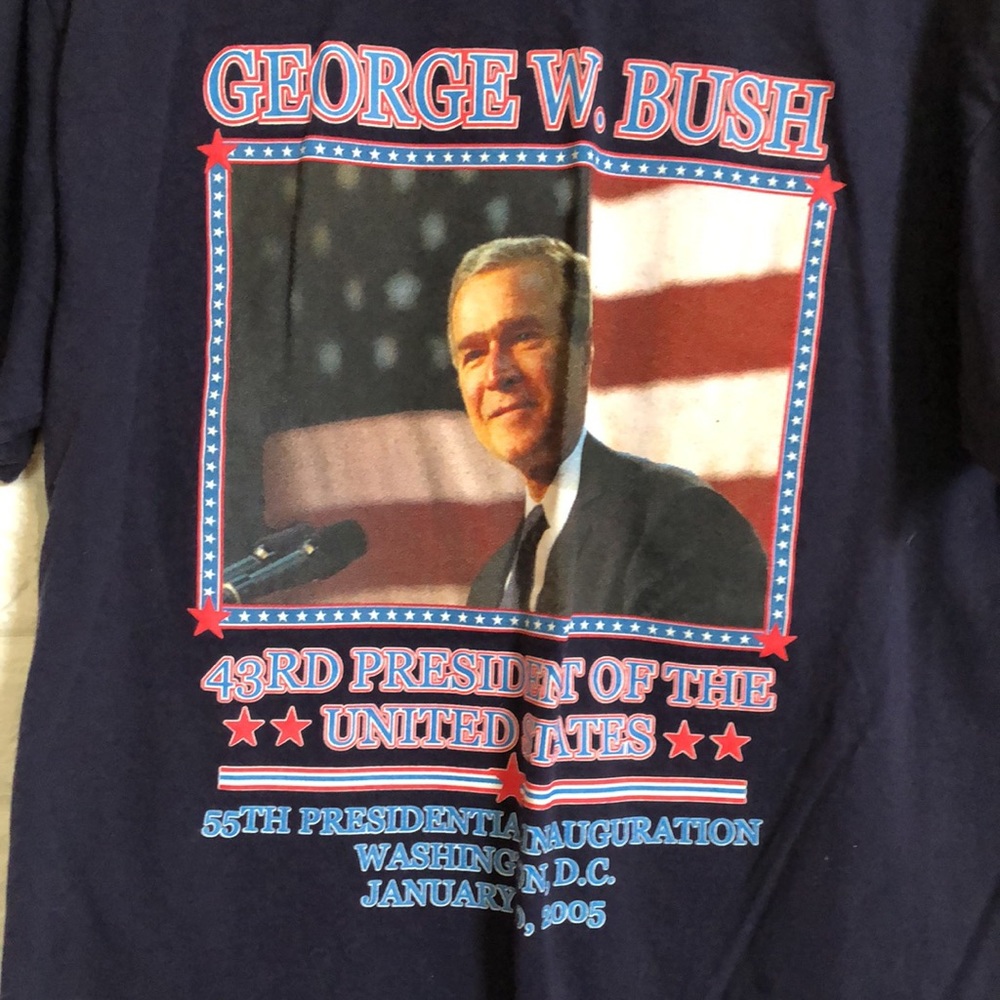 2005 43rd president of the Unites States inauguration Tshirt size M